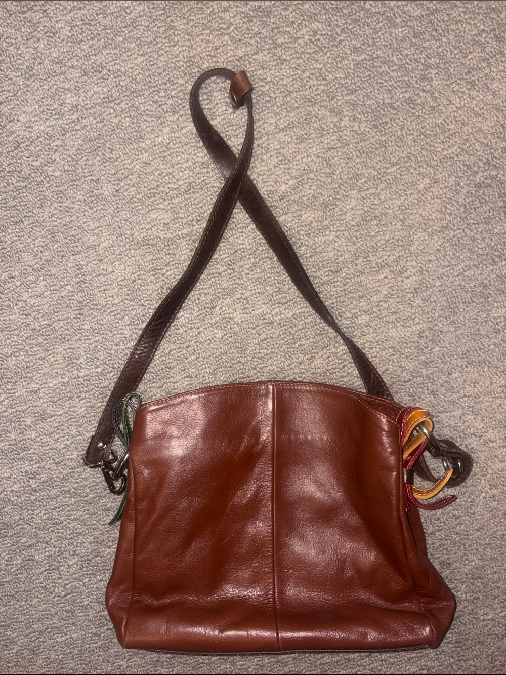 NATY Genuine Leather Shoulder Bag Made in Italy